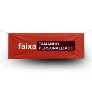 Faixa com tamanho personalizado, imagem do produto que o Márcio mandou
